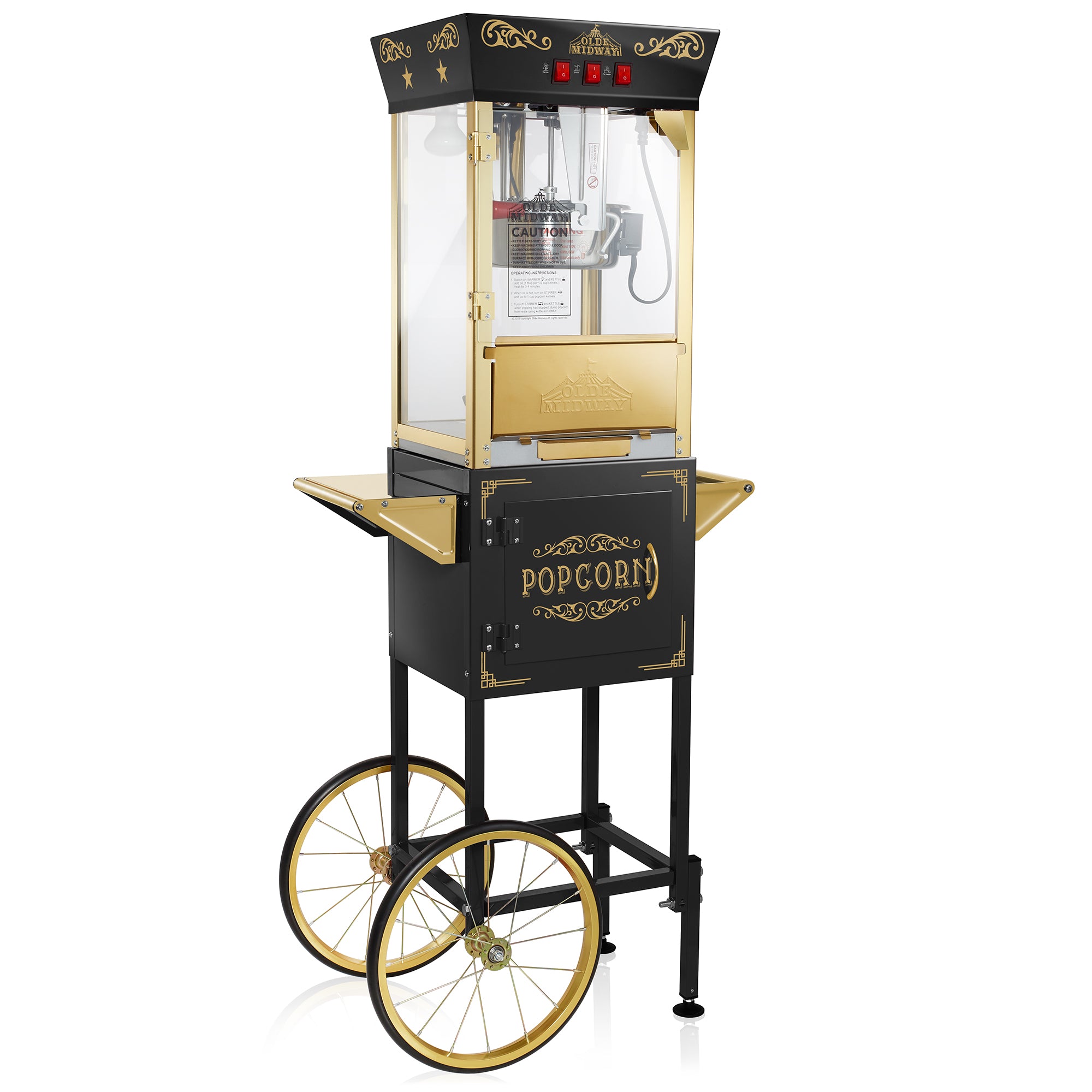 Movie Theater-Style Countertop Popcorn Machine with 10oz Kettle, Cream ... Best popcorn machine for home theater
