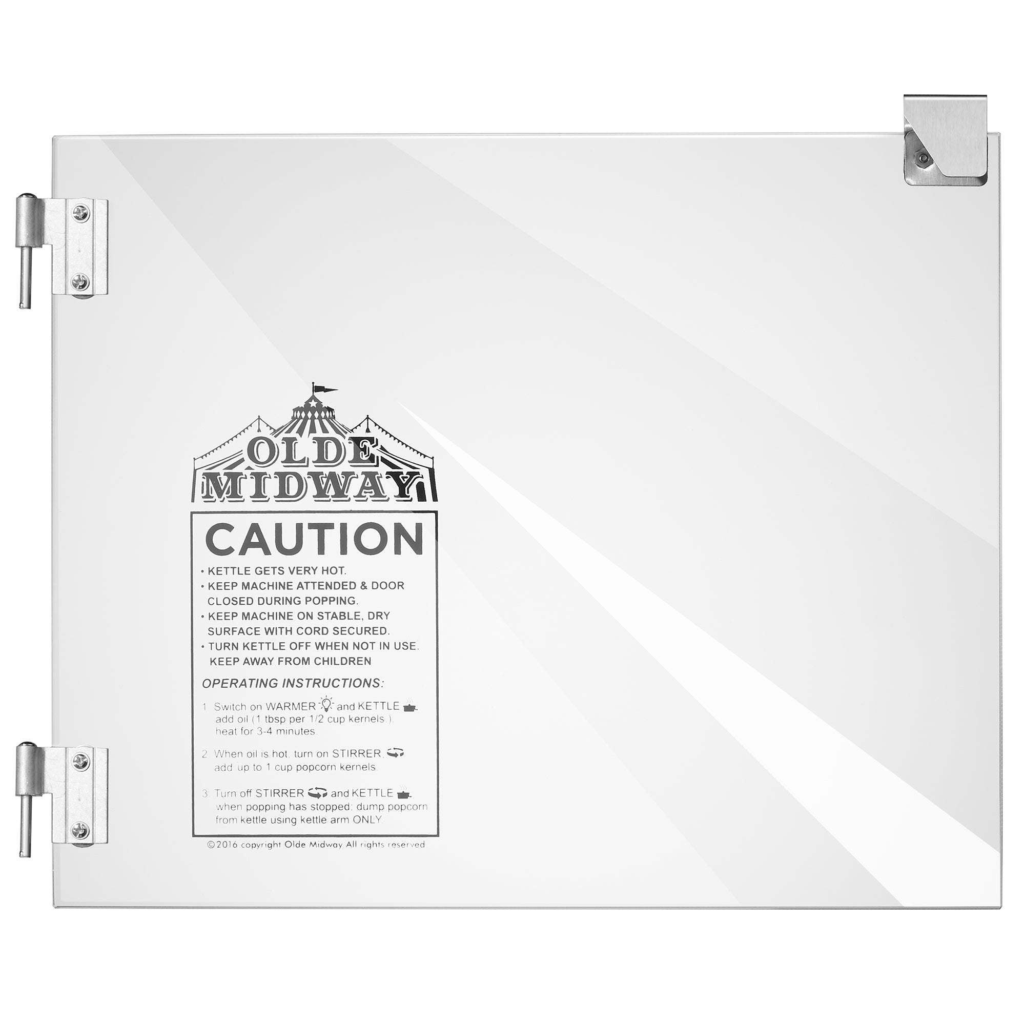 8Ounce Popcorn Machine Replacement Door Olde Midway