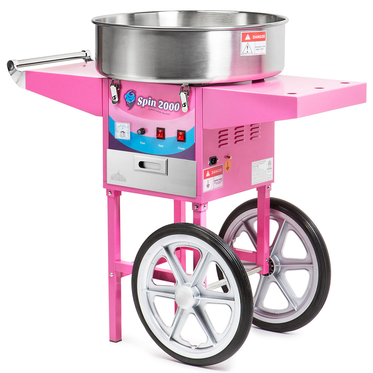 SPIN 2000 Cotton Candy Machine with Cart - Olde Midway