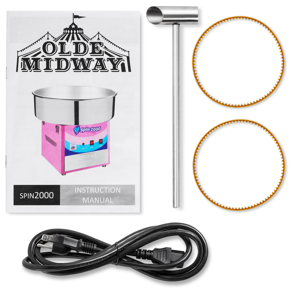 SPIN 2000 Cotton Candy Machine - Olde Midway Spin 2000 cotton candy machine