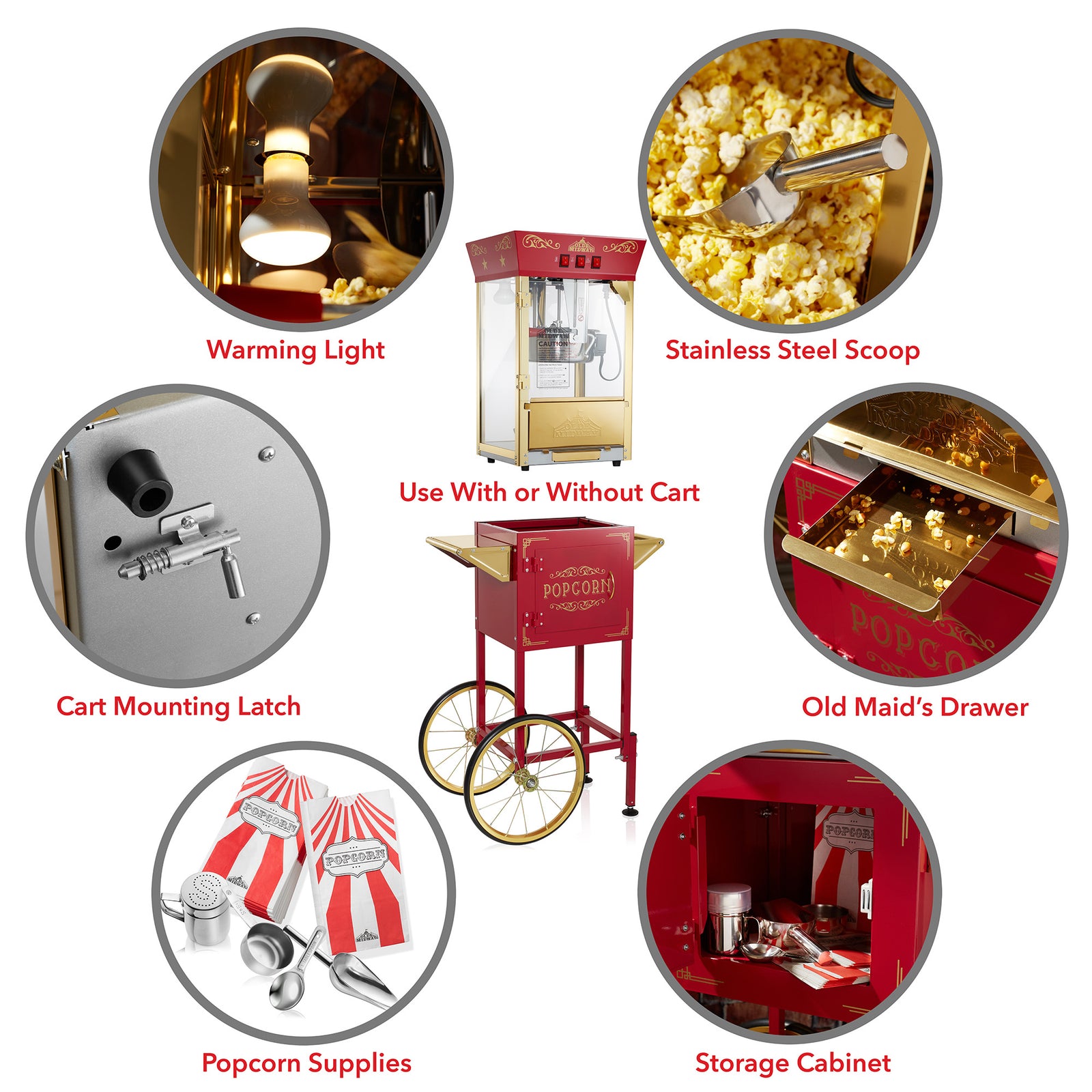 Amazon.com: 12 OZ Large Popcorn Machine for Movie Night, Commercial ... Cinema choice popcorn machine
