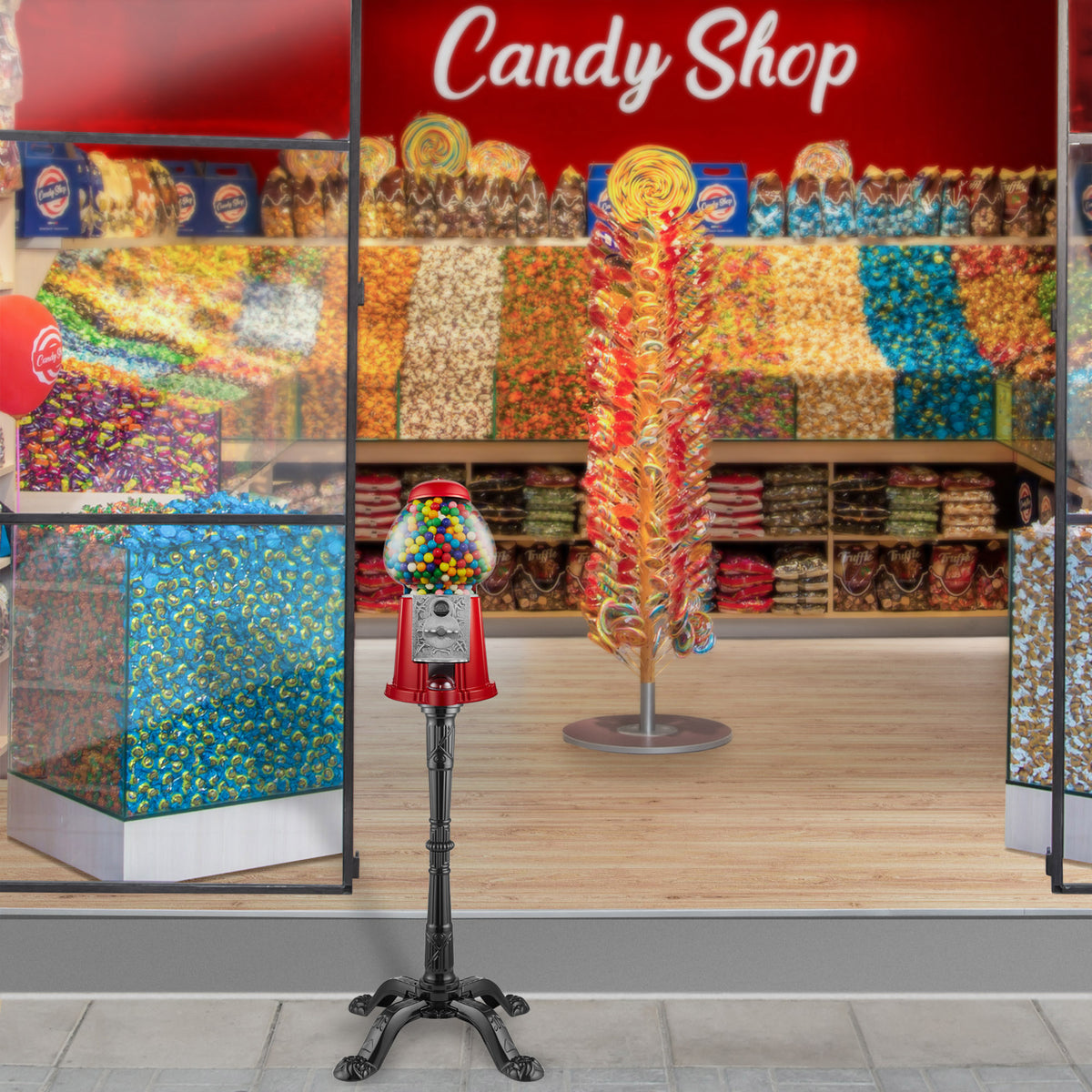 Gumball Machine Stand in Black - Olde Midway